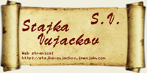 Stajka Vujackov vizit kartica